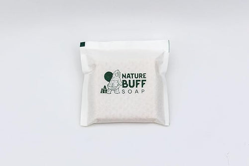 2-Pack Biodegradable Soap Unscented Travel-Sized Camping Soap Bars -All-In-One Backpacking Essentials Outdoor Recreation Soap Bar and Washcloth (Includes Travel Case)