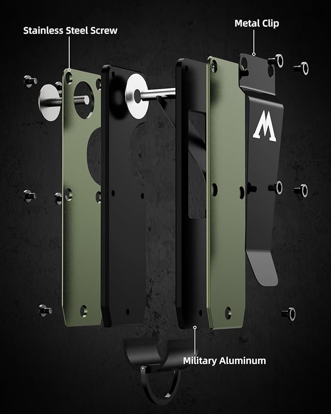 Key Organizer Compact Key Holder Metal Key Chain Minimalist key case key holder for keychain Secures 1-5 Keys