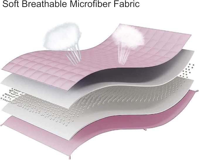 L'AGRATY Weighted Blanket - 60"x80" 25lbs Cooling Breathable Heavy Blanket Microfiber Material with Glass Beads for Adult All-Season Summer Fall Winter Soft Thick Comfort