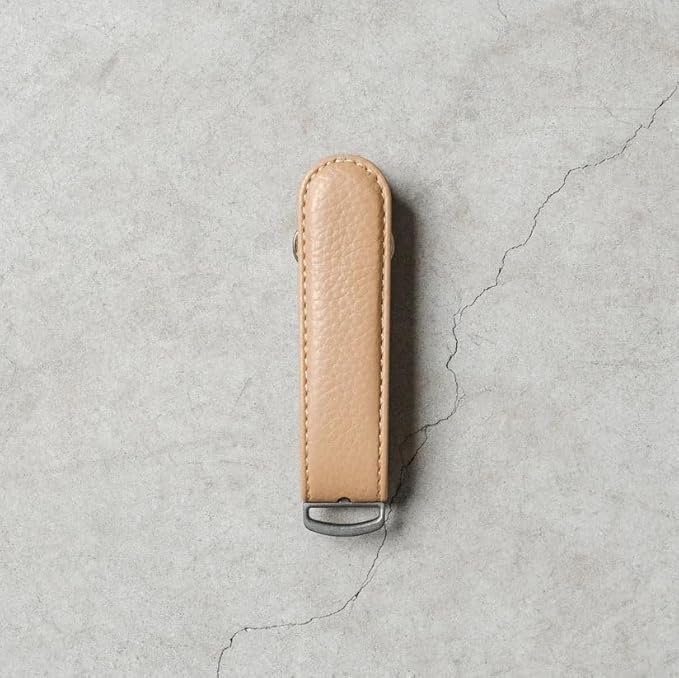 Jibbon Italian Premium Leather Key Organizer - Stylish Key Holder with Marine Grade 316 Stainless Steel, Compact EDC Keychain