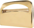 Toilet Seat Cover Dispenser - Stainless Steel Wall Mount Toilet Seat Cover Holder for Commercial Bathroom, 250 Single or Half Fold Seat Covers Capacity (Gold)