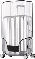 Clear Suitcase Cover - 20 24 26 28 30 Inch Waterproof PVC Suitcase Cover - Transparent Travel Suitcase Wrap - Protective Cover Case for Wheeled Luggage (26-Inch)