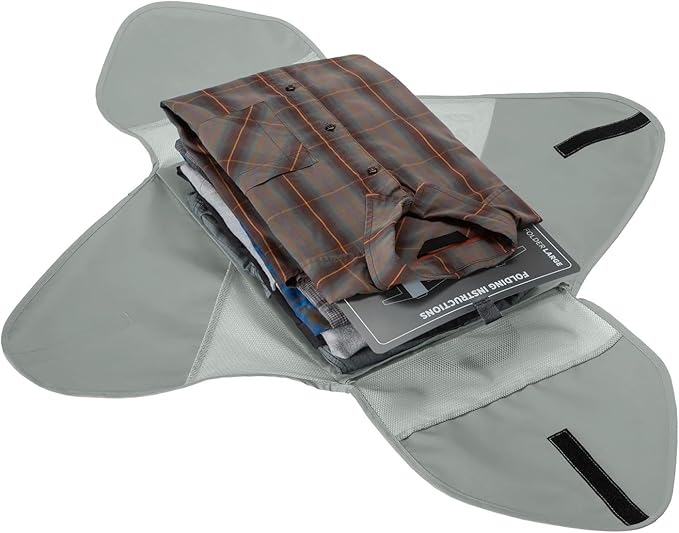 Eagle Creek Pack-It Starter Set - Includes S Isolate Cube, M Isolate Cube & L Pack-It Reveal Garment Folder - Lightweight Travel & Storage Essentials - Storm Grey