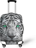 Tiger Animal 3D Printed Travel Luggage Suitcase Cover 26-29 Inch Cover Spandex Suit Case Protector for Carry On Luggage