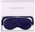 Silk Sleep Mask Light Blocking Luxury 100% Mulberry 19mm Silk Eye Mask Eye Cover Blindfold Ultra Soft Light & Comfy Anti Aging Skin Care with Travel Bag Gift Package