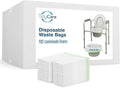 Disposable Bedside Commode Liners for Adult Portable Toilet Chair Seat Bucket and Bedpan | Value Pack of 192 Waste Bags | Universal Fit Liners for Home Medical Care