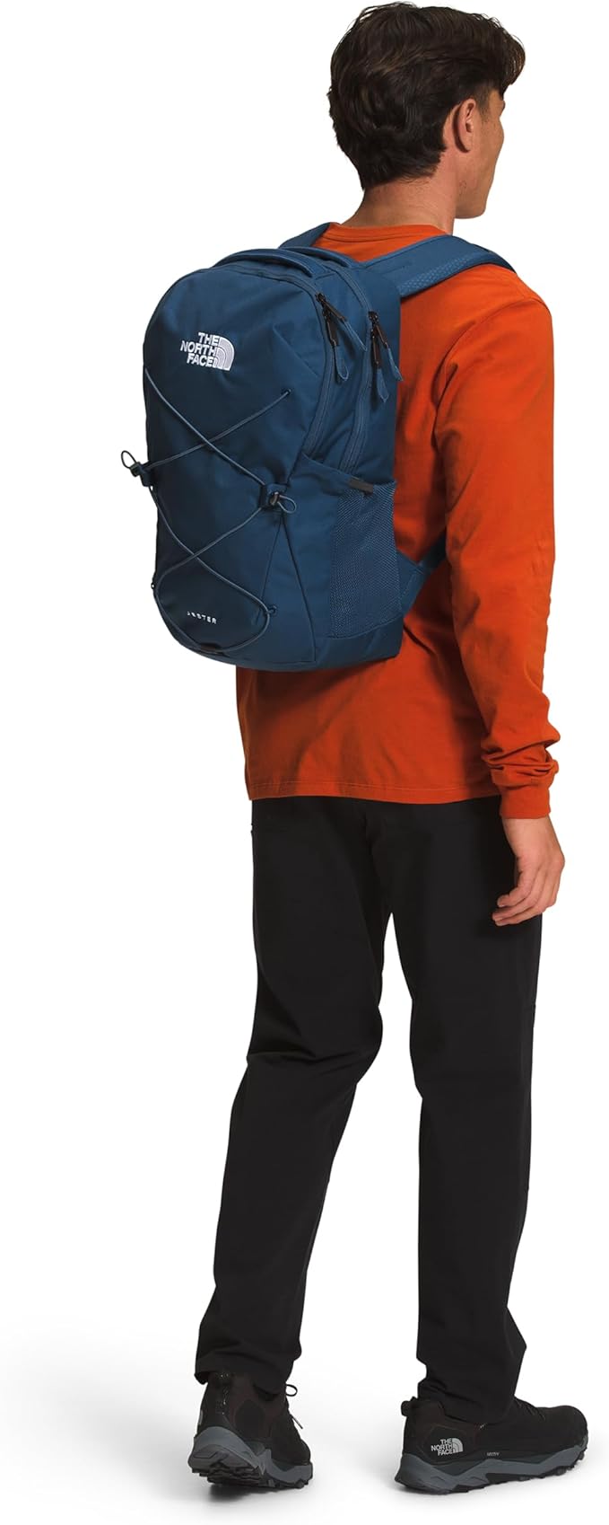 THE NORTH FACE Jester Everyday Laptop Backpack | Commuter Daypack with Water Repellent Finish, 16" Laptop Sleeve, Huge Main Compartment, Shady Blue/TNF White-NPF, One Size
