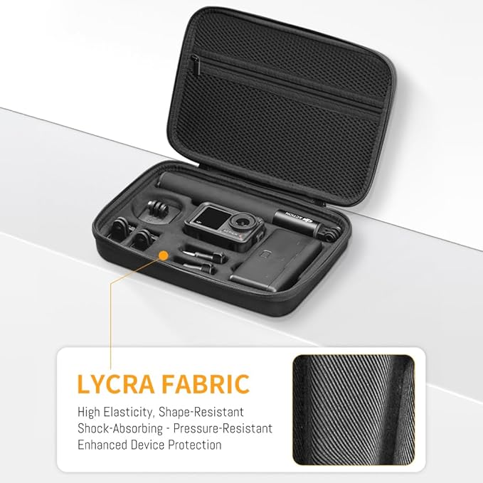 Osmo Action 5 Pro Carrying Storage Case for DJI Osmo Action 5 Pro/Action 4 3, Surface Waterproof Travel Portable Hard Bag Compatible With DJI Osmo Action 5 Pro/4/3 Adventure Combo Outdoor Travel kit