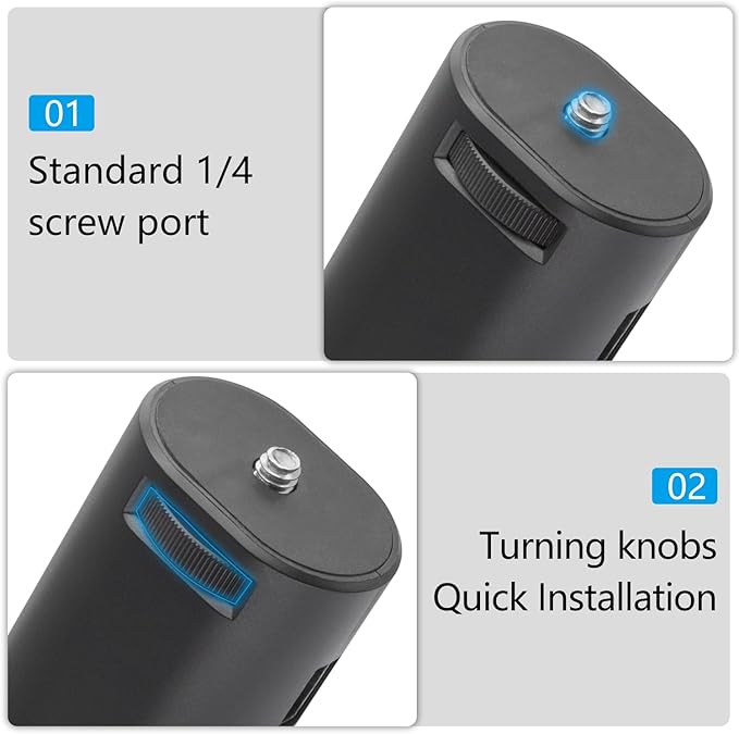 Suptig Handle Power Bank Mount, Battery Charger 10000mAh Comptible for Gopro Hero 13, Hero 12, Hero 11, 10-5, DJI osmo Pocket, Canon, Akaso, DJI Action, Insta 360, Phone, Sony, Digital Cam.