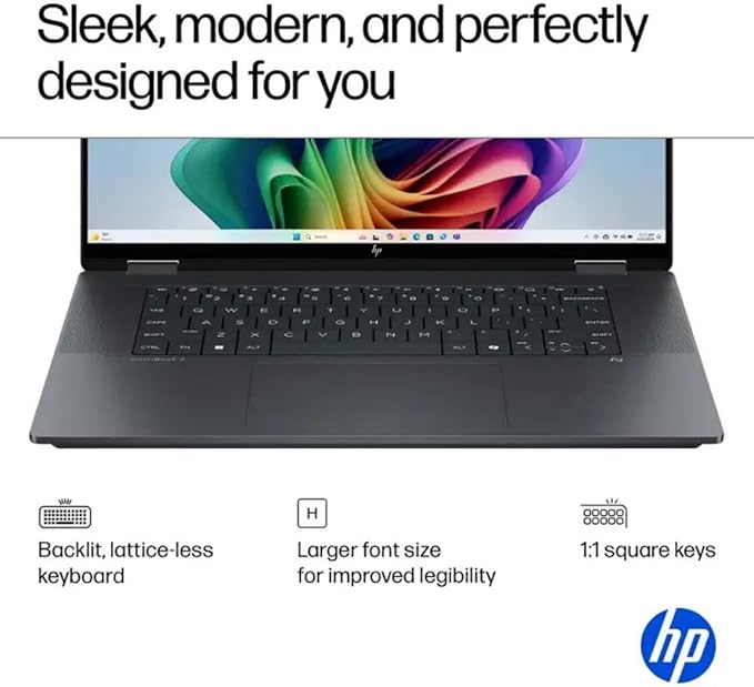 HP OmniBook X Flip 16 2-in-1 Laptop: 16" FHD+ Touchscreen, Intel Core Ultra 7 (NPU 47 Tops), 16GB RAM, 512GB SSD, Intel Arc 140V GPU, Copilot+ PC, Eclipse Gray, W/Pen Accessories, Windows 11
