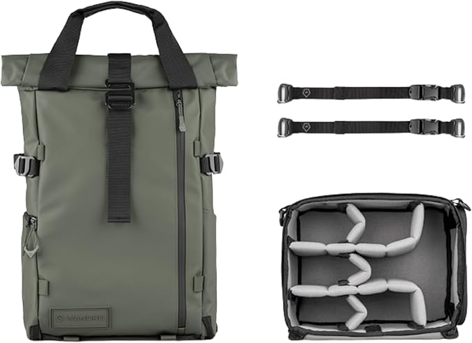 WANDRD All New PRVKE 21L V4: Camera Backpack and Photography Bundle - Weatherproof Travel and Photography Backpack, Bundle Includes 21L Bag, Camera Cube, Waist Straps, and Accessory Straps