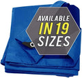 Large Waterproof Tarp - Heavy Duty 5 Mil Thick Poly Tarpaulin Ideal for Canopy Tents, Boats, RV or Pool Covers - Multipurpose Protective Tarps with Grommets for Indoor and Outdoor Use | 24' x 24'