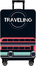 WUJIAONIAO Travel Luggage Cover Baggage Suitcase Cover Protector Skins 18-32 Inch (TRAVELING, L (for 25-28 inch luggage))