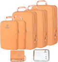 Lightweight Compression Packing Cubes for Suitcases, Compressible Expandable Travel Packing Organizer with Clear Toiletries and Backpack Bag, Travel Essentials for Carry on Luggage 7 Set