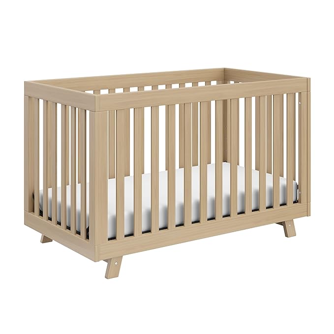 Storkcraft Beckett Grow-with-Me Convertible Crib (Driftwood) – GREENGUARD Gold Certified, Converts to Toddler Bed & Daybed, Fits Standard Crib Mattress, Easy-to-Assemble