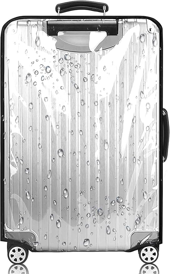 28 Inch PVC Luggage Protector Cover for TSA Approved Clear Suitcase Protector 28-29 Inch Transparent Luggage Protective Cover Case Suitable for 28"-29"