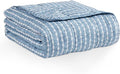 L'AGRATY Weighted Blanket - 60"x80" 15lbs Cooling Breathable Heavy Blanket Microfiber Material with Glass Beads for Adult All-Season Summer Fall Winter Soft Thick Comfort