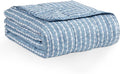 L'AGRATY Weighted Blanket - 60"x80" 25lbs Cooling Breathable Heavy Blanket Microfiber Material with Glass Beads for Adult All-Season Summer Fall Winter Soft Thick Comfort