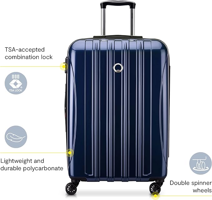 DELSEY PARIS Helium Aero Hardside Expandable Luggage with Spinner Wheels, Brick Red, 2-Piece Set (19/28)