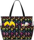 Beach Bag for Women Beach Tote Bag Waterproof Sandproof Large Bags with Zipper Big Capacity for Vacation Travel