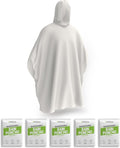 Hagon PRO Disposable Rain Ponchos for Adults (5 Pack)