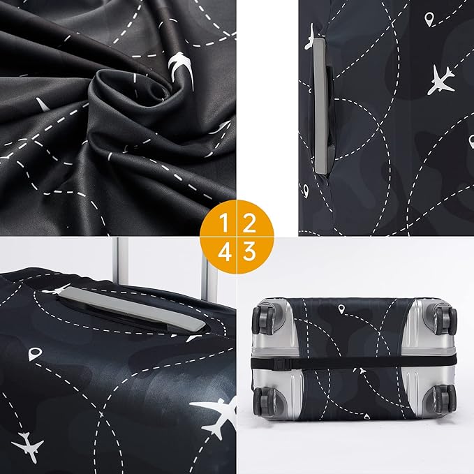 Travelkin Luggage Covers For Suitcase Tsa Approved,Suitcase Cover Protector Fit 18-32 Inch Luggage (XL for 29-32 Inch Luggage)