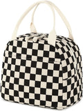 Bluboon Lunch Bag for Women Men Cute Corduroy Lunch Tote Bags Reusable Insulated Lunch Box Large Capacity Reusable Insulated Cooler for Work Picnic or Travel