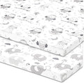 Travel Crib Fitted Sheets for Baby Bjorn, Guava Lotus Travel Crib and 24 x 42 Inch Travel Light Playard Mattress – Snuggly Soft 100% Jersey Cotton – 2 Pack