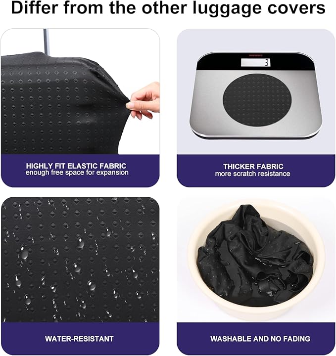 7-Mi Suitcase Cover 3D Print Design Travel Luggage Protector Trolley Case Cover 19"-20" Sleeve, BluePeacock