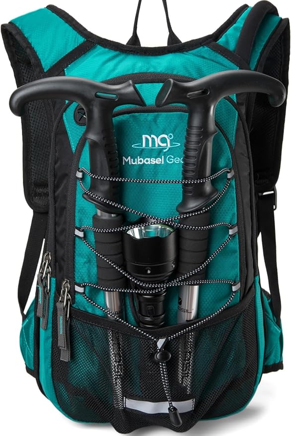 15L Insulated Hydration Backpack Pack with 2L Water Bladder Lightweight Hiking Backpack Bag for Women Men Daypack for Hiking Running Festival Camping Biking