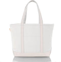 CB STATION Medium Classic Canvas Tote Bag for Women, Top Zipper Closure, Outer Pocket, Daily Essentials, Groceries, Traveling
