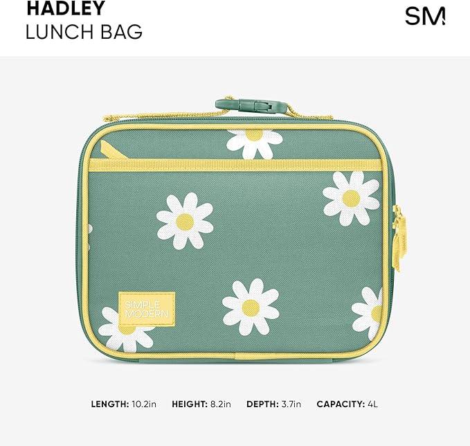 Simple Modern Disney Kids Lunch Box for School | Reusable Insulated Lunch Bag for Toddler, Girl, and Boy | Meal Containers with Exterior & Interior Pockets | Hadley Collection | Mickey Mouse Fun