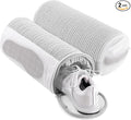 Shoe Washing Machine Bag with 2 Mesh Pockets, One-Step Shoe Laundry Bag for Wash Laces, Insoles & Socks, Reusable Sneaker Cleaning Bag Invisible Zipper for Washer Dryer Safe (2Pcs Grey)