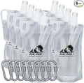 1L Hiking Collapsible Water Bottles, 8-Pack 33OZ BPA-Free Foldable Backpacking Water Bottle for Travel Camping Hiking