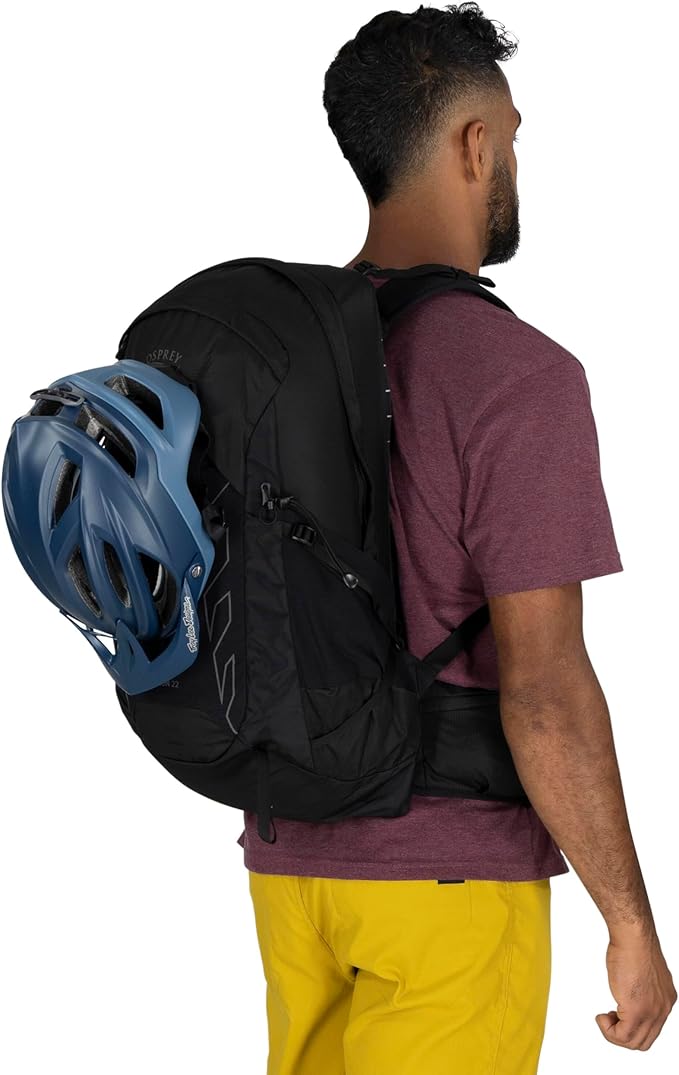 Osprey Talon 22L Men's Lightweight Hiking Backpack with Hipbelt, Phantom Grey/Dark Charcoal