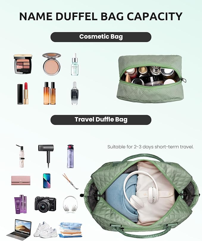 Gifts for Daughter Age 8 9 10 11 12 13 14-Initial Travel Bag with Shoe Compartment, Personalized Weekender Bag for Women, Kids Overnight Bag, Letter Travel Bag with Makeup Bag (Letter J)