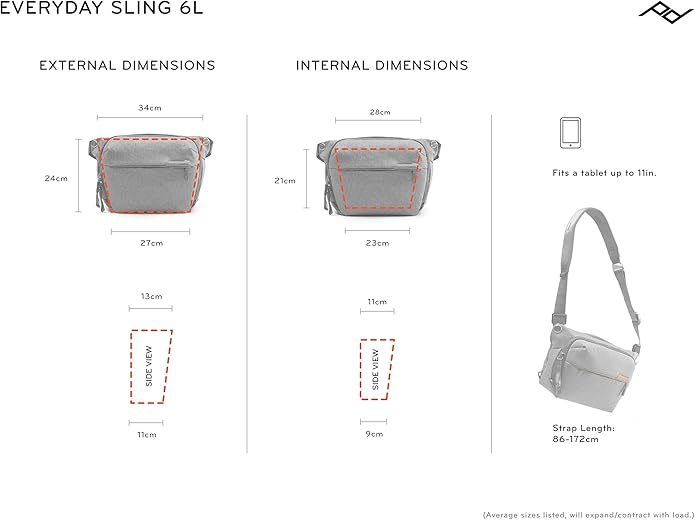 Peak Design Everyday Sling 3L, 6L and 10L