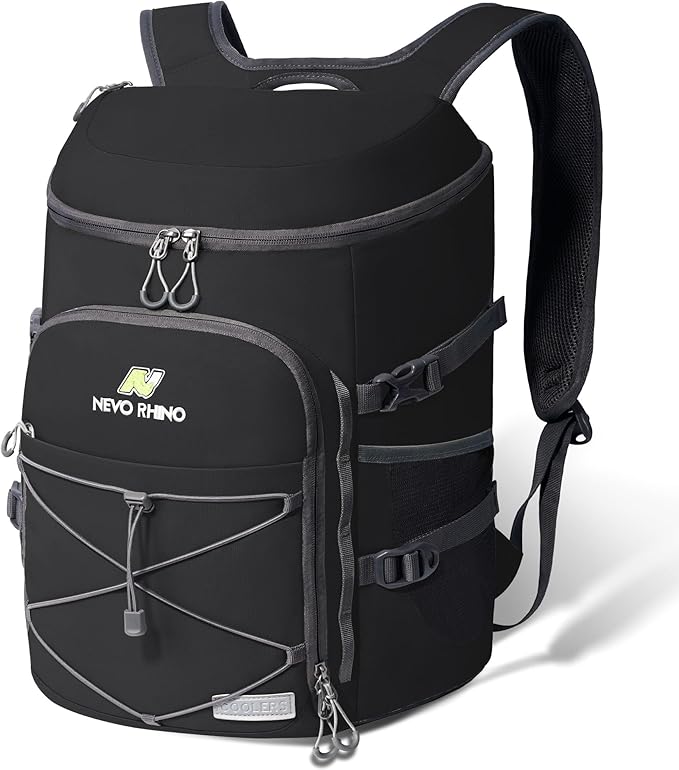 N NEVO RHINO Backpack Coolers Insulated Leak Proof 36/54 Cans,Portable Lightweight Waterproof Insulated Cooler Backpack for Men & Women Ideal for Camping,Travel,Beach,Picnics,Lunch & Day Trips