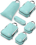Compression Packing Cubes Set for Travel - Lightweight, Durable Clothes Organizer for Carry-On Luggage and Suitcases by TRIPPED Travel Gear