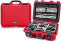 NANUK 920 Pro Photo Kit – Waterproof Travel Camera Hard Case with Padded Dividers & Lid Organizer, 16.7” x 13.4” x 6.8”, Dustproof & Impact-Resistant, Airline Carry-On Approved – Red
