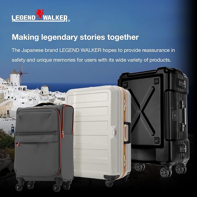 LEGEND WALKER Durable Aluminum Frame Hardside Luggage, 28-inch, Rose Gold, 5122-62-RGD