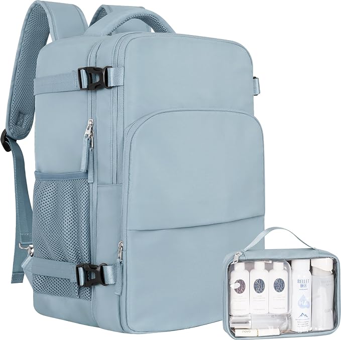 Travel laptop Backpack for Women, Personal Item Size Flight Approved, 16 Inch Laptop Bag with Multi-Pockets, College Computer Bag, Waterproof Carry On Backpack Casual Daypack Backpack
