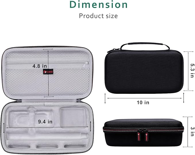 XANAD Hard Case for Insta360 X5/X4/X3/X2 Waterproof 8K 360 Action Camera,114CM Selfie Stick- Storage Carrying Bag