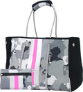 QOGiR Neoprene Multipurpose Beach Bag Tote with Inner Zipper Pocket … … … …