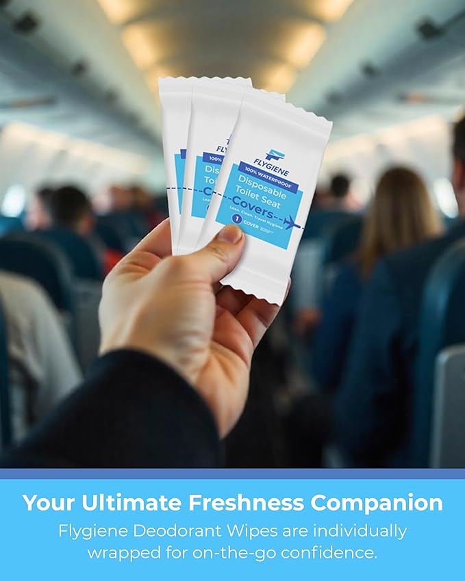 Disposable Toilet Seat Covers for Travel – Waterproof, Tear-Resistant XL Toilet Liners with 2 Layers of Protection – Individually Wrapped Travel Size Toiletries - 100 Count (10 Packs of 10)