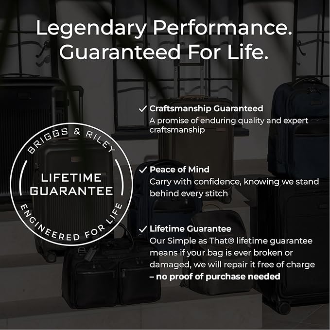 Briggs & Riley Cabin Spinner - Carry On Luggage for Travel, Suitcases with Wheels, Softside Rolling Bag for Men & Women, Fits Under Plane Seat, Telescoping Handle - ZDX Collection, Ocean