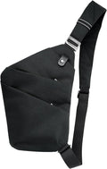Anti-Theft Crossbody Sling Bag Unisex Slim Water Resistant Shoulder Bag Outdoor Casual Hiking Daypack