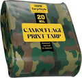 Core Tarps Extreme Heavy Duty 20 Mil Tarp Cover, Waterproof, UV Resistant, Rip and Tear Proof, Poly Tarpaulin with Reinforced Edges for Roof, Camping, Patio, Pool, Boat (Camouflage/Green 20′ X 20′)