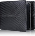 Swallowmall Mens Wallet Rfid Blocking Leather Wallet for Men Bifold Wallet Leather with 1 ID Window 16 Card Slot