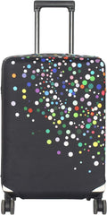 HYPER VENTURE Washable Luggage Cover - Fashion Suitcase Protector Fits 18-22 Inch Luggage (Color Dots, S)